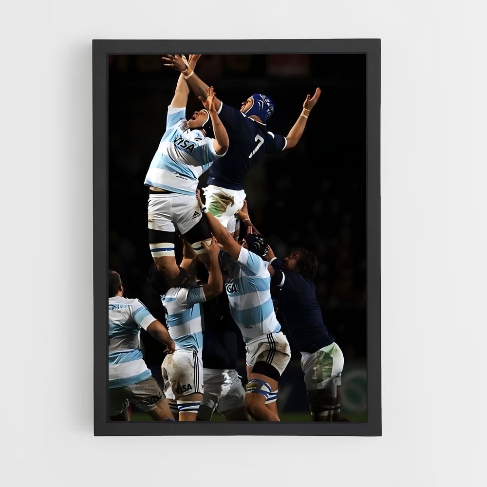 Poster La Percée Argentée – affiche Rugby (vue 2)